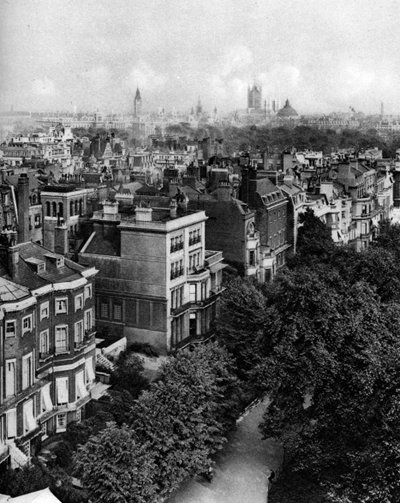 Casas ao longo do Queens Walk, Green Park, Londres, 1926-1927. de McLeish