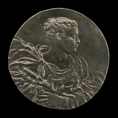 A Young Woman of Venice in Gown and Mantle, c. 1563. de Medallist A.A.
