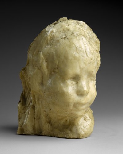 Cabeça de uma criança (o menino judeu), c.1892 (cera e gesso) de Medardo Rosso