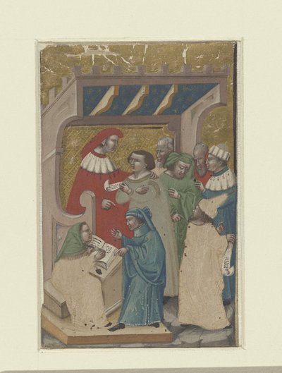 Cena em torno da decisão de um juiz de Meester van 1346