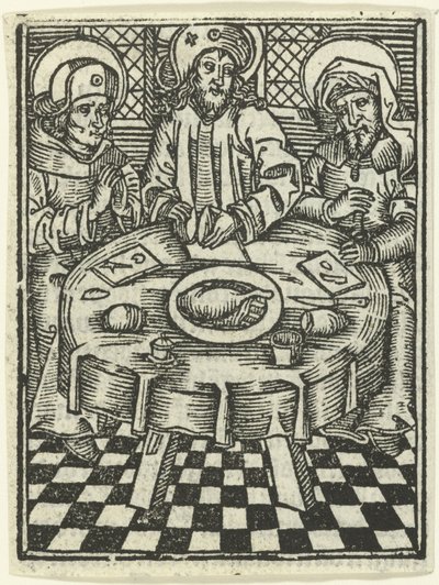 A refeição em Emaús de Meester van de Delbecq Schreiber Passie (attributed to)