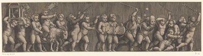 Frisão com procissão de putti de Meester van de Dobbelsteen
