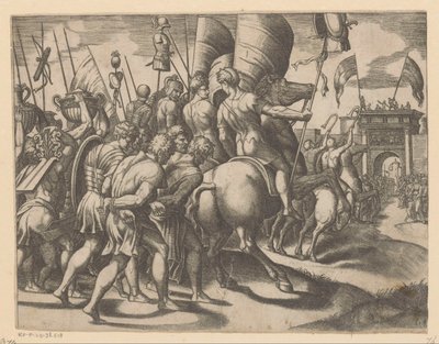 Triunfo de Scipio de Meester van de Dobbelsteen