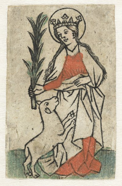 Santa Inês de Meester van de Olijfberg uit de Verzameling Dutuit