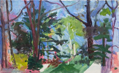 Floresta Nacional de Chequamegon, 2016 (óleo sobre tela) de Megan Williamson