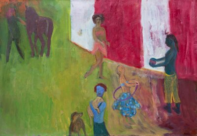 Pares, 2019 (óleo sobre tela) de Megan Williamson