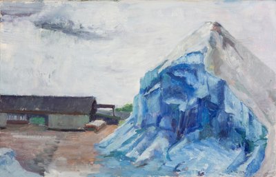 Pilha de sal ao longo do canal Cal Sag, 2014 (óleo sobre tela) de Megan Williamson