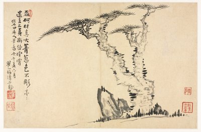 Paisagens em vários estilos após os velhos mestres de Mei Qing
