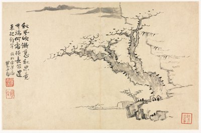 Paisagens em vários estilos após os velhos mestres de Mei Qing