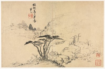 Paisagens em vários estilos depois dos velhos mestres, 1690. de Mei Qing