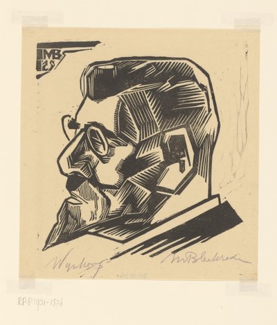 Retrato de David Wijnkoop (título no objeto) de Meijer Bleekrode (signed by artist)