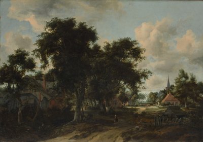 Entrada para uma vila, ca. 1665 de Meindert Hobbema