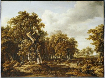 A floresta de carvalhos ... de Meindert Hobbema