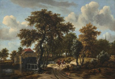 Os viajantes de Meindert Hobbema
