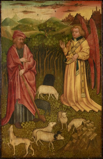 Mensagem do anjo para Joachim de Meister des Albrechtsaltars