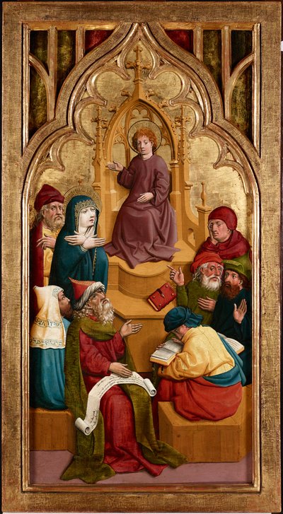 O Jesus de doze anos no templo de Meister von Schloss Lichtenstein