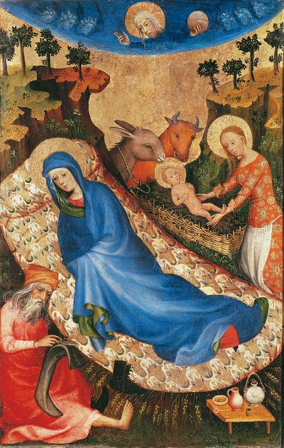 Natividade (tempera no painel) de Melchior Broederlam