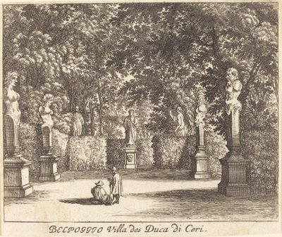 Balpoggio, Villa do Duque por Ceri de Melchior Küsel after Johann Wilhelm Baur