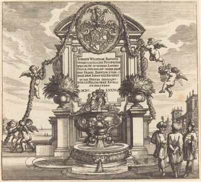 Folha de rosto de Melchior Küsel after Johann Wilhelm Baur