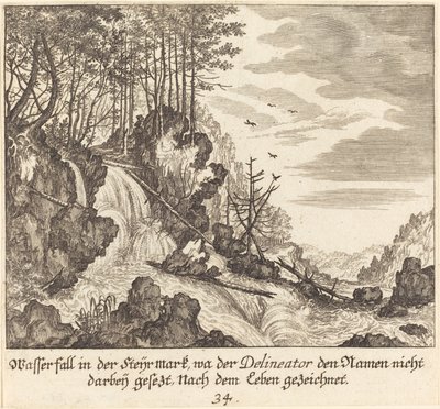 Cascata de Melchior Küsel after Johann Wilhelm Baur