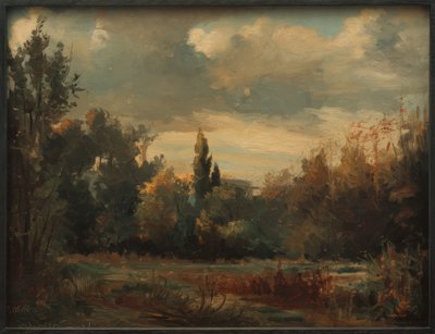 paisagem do parque de Berlim de Melchior Lechter