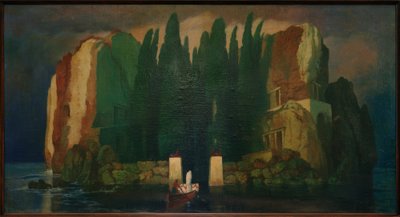 The Isle of the Dead (Cópia após A.Böcklin) de Melchior Lechter