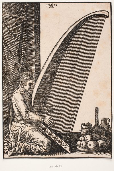 Uma Harpista de Melchior Lorck