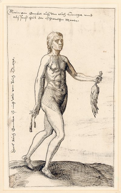 Uma mulher da Gâmbia, 1583 de Melchior Lorck