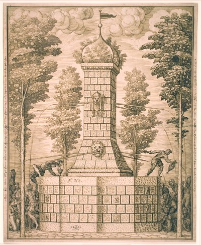Fonte com máscaras de Melchior Lorck