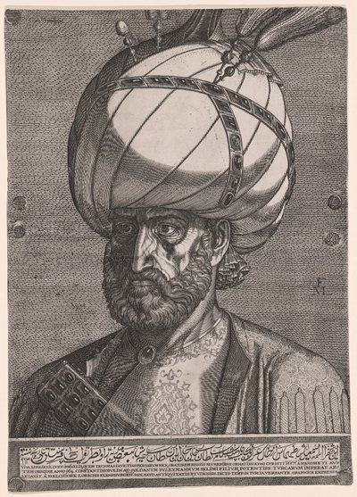 Retrato de Ismail, embaixador do Xá persa Tahmasp I de Melchior Lorck