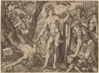 Apolo e Marsias de Melchior Meier