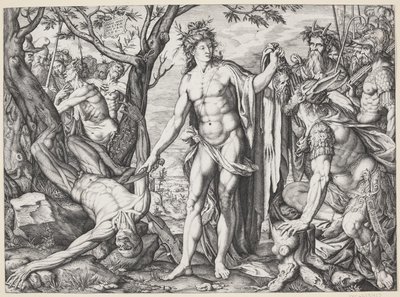 Apolo e Marsias de Melchior Meier