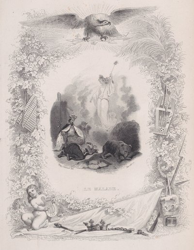 Os Doentes, de As Canções de Béranger, 1829 de Melchior Peronard