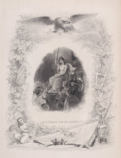 A Deusa Liberdade, de As Canções de Béranger, 1829 de Melchior Peronard