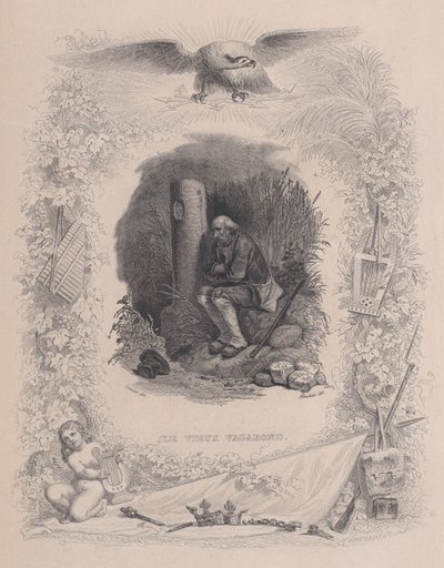 The Old Vagabond, de The Complete Works of Béranger, 1829. de Melchior Peronard