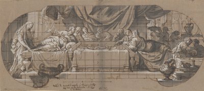 Festa na Casa de Simão, 1699 ou antes. de Melchior Steidl