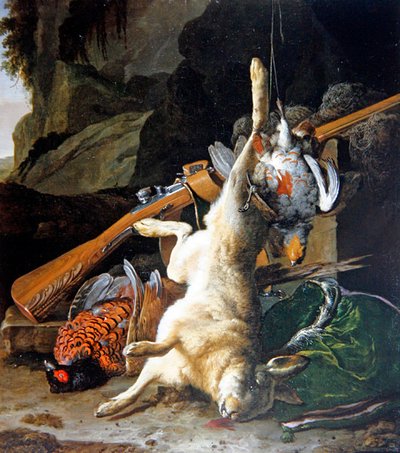 A Still Life of Dead Game (óleo sobre tela) de Melchior de Hondecoeter
