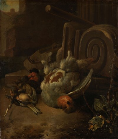 Pássaros mortos de Melchior de Hondecoeter