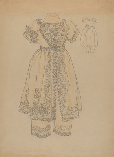 Vestido de criança, c. 1936. de Melita Hofmann
