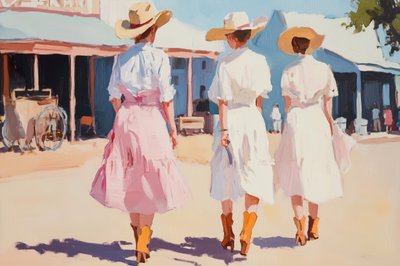 Passeio pela Cidade do Oeste de Melloi Art Prints