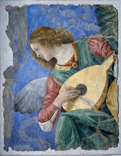 Anjo musical (Um anjo a tocar alaúde) de Melozzo da Forli