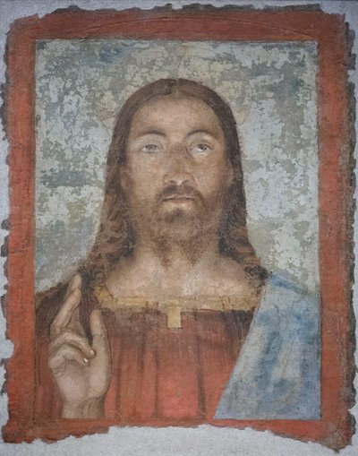Salvator mundi, c.1476-80 (fresco destacado) de Melozzo da Forli