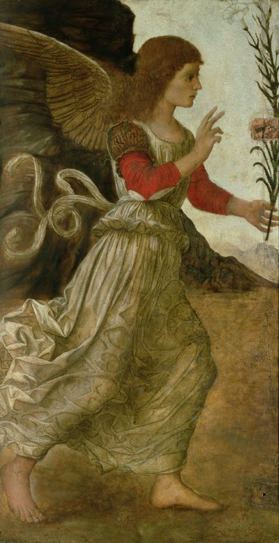O Anjo Anunciador Gabriel de Melozzo da Forli