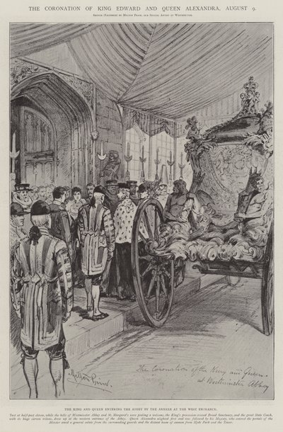 A coroação do rei Edward e da rainha Alexandra, 9 de agosto de Melton Prior