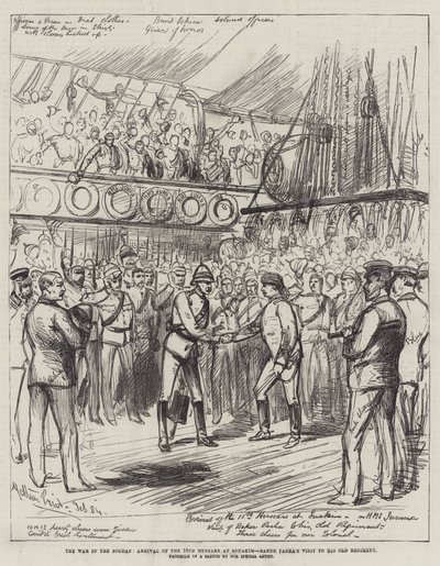 A guerra no Sudão, a chegada dos 10 hussardos em Souakim, a visita de Baker Pasha ao seu antigo regimento de Melton Prior
