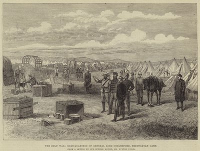 A Guerra Zulu, Head-Quarters do General Lord Chelmsford, Erzungayan Camp de Melton Prior