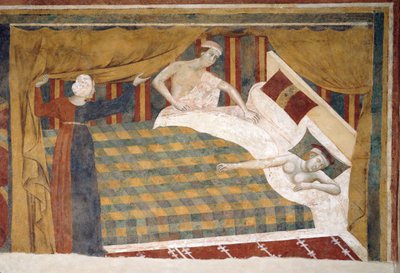 Cena da vida de casado, ca 1306 de Memmo di Filippuccio