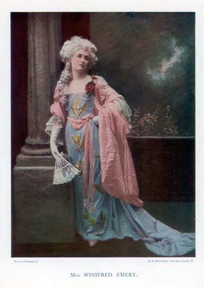 Winifred Emery, actriz inglesa, 1901. de Mendelssohn