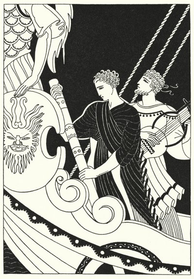 Orfeu arrancado bruscamente (cor litho) de Merlyn Mann