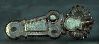 Merovingian art: fivela de cinto. Paris, Musee Carnavalet de Merovingian